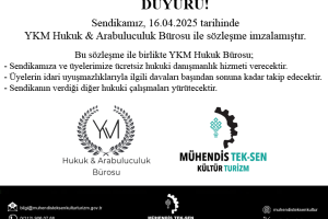 YKM Hukuk & Arabuluculuk Bürosu ile sözleşme imzaladık.