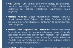 TALEPLERİMİZ!