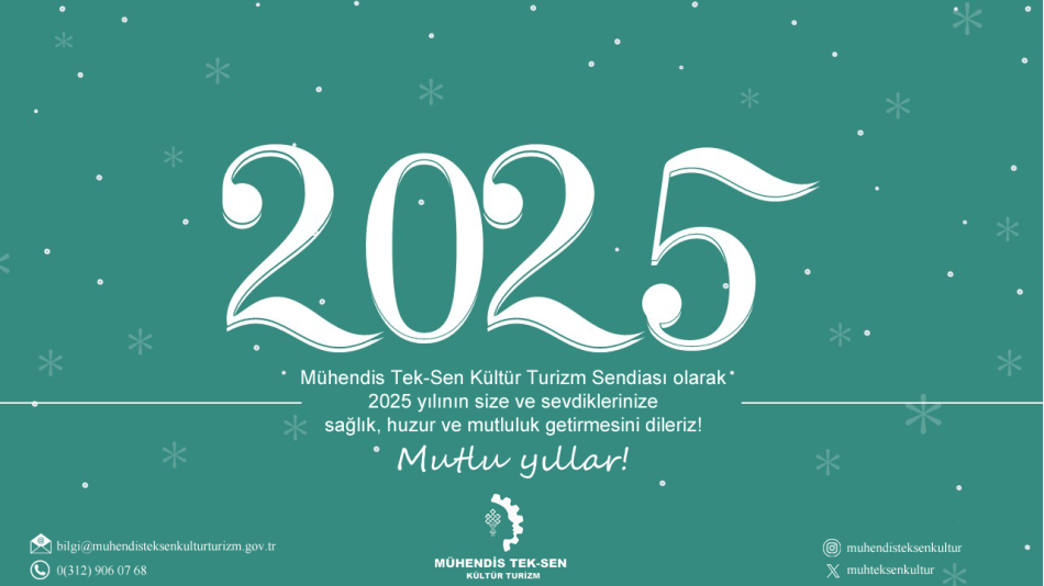 YENİ YILINIZ KUTLU OLSUN!